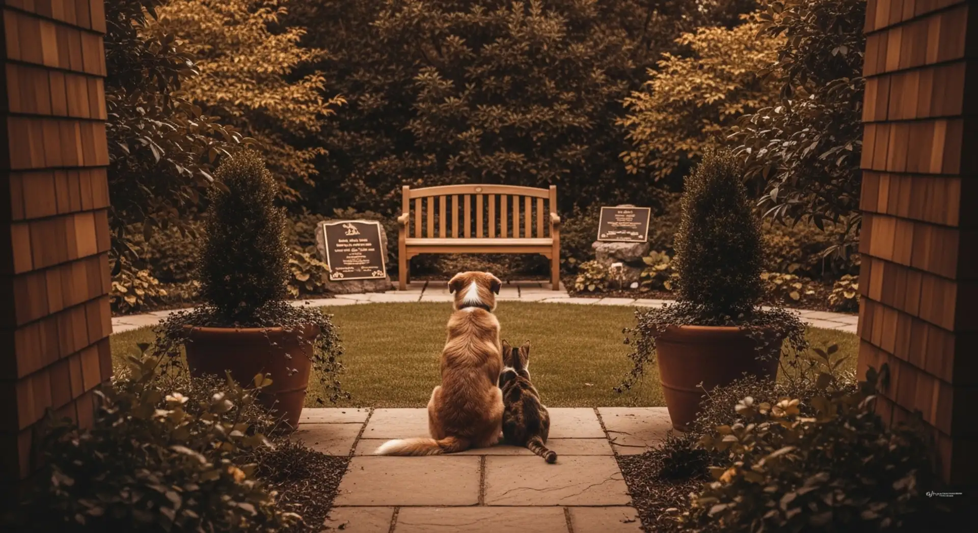 Pet cremation and in-home euthanasia services for dogs and cats in Glendale, Pasadena, Los Angeles - peaceful memorial garden